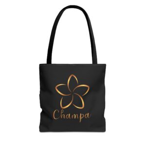 Champa Tote Bag | Inspirational Typography Canvas Tote